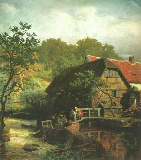 Andreas Achenbach Westfalische Wassermuhle